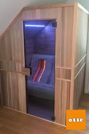 Infrarotkabine Mit Dachschrage Und Wave Liege Infrarotkabine Design Fur Zuhause Ruheraum