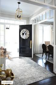 Does your living room need an update? Entryway Christmas Decorating Silver And Gold