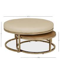Furniture Jennova Upholstered Round Nesting Coffee Table Created For Macy S Reviews Furniture Macy S Nesting Coffee Tables Round Nesting Coffee Tables Coffee Table