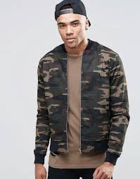 New Look New Look Bomber Jacket In Camo Print At Asos Jackets Men Fashion Bomber Jacket Men Camo Bomber Jacket