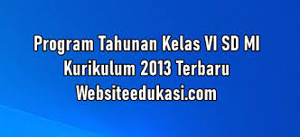 Prota Kelas 6 Kurikulum 2013 Tahun 2020 2021 Websiteedukasi Com