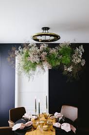 How To Make A Hanging Floral Installation With Dried Botanicals Jojotastic Modern Centerpieces Decor Flower Installation