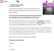 Focus online vor 1 woche: Kachelmannwetter On Twitter Kurz Off Topic Verzeihung Dumm Wie Wagner Dumm Wie Bild Selbst Namen Werden Noch Erlogen Der Vater Von Boris Palmer Heisst Helmut Palmer Jk Https T Co Wd8susqr23