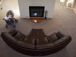 Circular Couch In 2020 Round Couch Leather Sofa Living Room Circular Couch