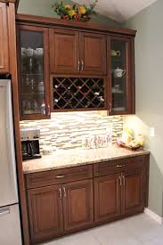 Fabuwood Wellington Cinnamon Under Cabinet Lighting Decorative Cabinet And Wine Rack Make And Nice Little Wetbar Cabinet Decor Under Cabinet Lighting Cabinet