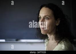 Karin Brown, a philosophy professor at San Jose State University, is  photographed