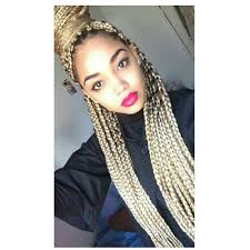 Black And Platinum Blonde Knotless Braids 613 Blonde Hair Hair Styles Beautiful Black Hair Blonde Braids