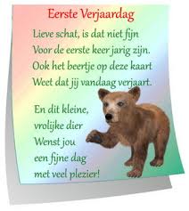 1 Jaar Verjaardag Tekst Plaatjes