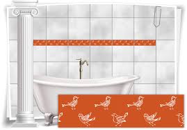 Bei uns finden sie ihre wunschfliesen sowie die passende fliesen bordüre zur individuellen und harmonischen. Fliesenaufkleber Fliesen Bordure Aufkleber Vintage Nostalgie Retro Kuche Bad Wc Medianlux Shop