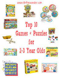 They feature fun puzzles of all types that'll keep you entertained. Top 10 Games And Puzzles For 2 3 Year Olds Stir The Wonder