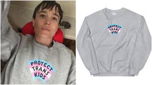 Последние твиты от elliot page (@theelliotpage). Elliot Page Melts Hearts In Protect Trans Kids Sweatshirt