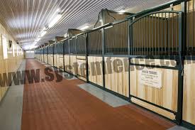 Horse Stalls Custom Stalls With Rubber Interlock Floor System Fencing