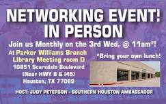 IN PERSON Networking Event - Pearland
