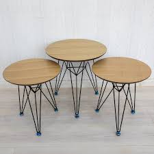 طاولة تقديم دائري خشب