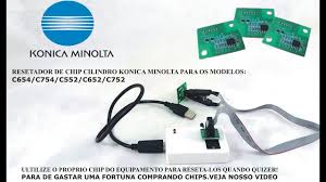 Might work with other versions of this os.) Reset Chip Konica Minolta C654 C754 C452 C552 C652 C752 Programador De Chip Youtube