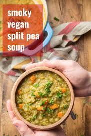 Smoky Vegan Split Pea Soup Vegan Split Pea Soup Vegetarian Split Pea Soup Vegan Lunch Recipes