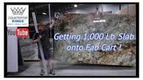 How to get a 1,000Lb. Granite Slab onto a cart(without breaking it)!!!!!!
