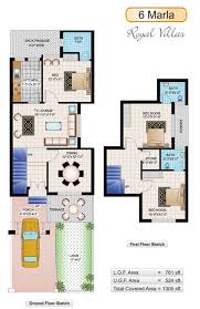 Home Design 19 Luxury 6 Marla House Map Designs Samples