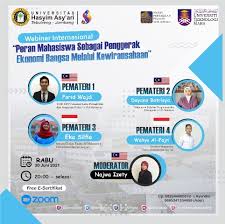 Berangkat dari semangat dan sikap tak kenal lelah serta putus asa, menjadikan ia seorang wirausahawan yang cukup sukses. Soal Perekonomian Bangsa Mahasiswa Akan Menjawab Lewat Webinar Internasional Tebuireng Online