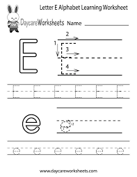Preschoolers Can Color In The Letter E And Then Trace It Following The Stro Alphabet Worksheets Preschool Tracing Worksheets Preschool Alphabet Worksheets Free