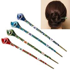 Mulheres De Metal Strass Cabelo Chignon Pauzinhos Cabelo Vara Hairpin Pin Handmade Chopstick Hair Rhinestone Hair Pin Hair Pins