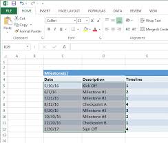 When you type a date into a cell in excel, the date is actually stored as a number. Excel Timeline Tutorial Free Template Export To Ppt