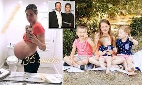 Skier bode miller and wife morgan beck announced monday they are expecting twins, 14 months after their daughter drowned in a tragic accident. Bode Miller S Wife Morgan Shows Off Baby Bump As She Inches Towards Her Due Date Daily Mail Online