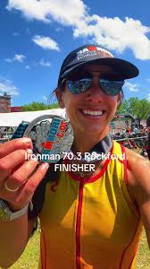 Ironman 70.3 Rockford finisher!!! Hardest race of my life. High winds.  Extreme temps in full sun. Full recap coming later! #triathlete #ironman703  #ironmantriathlon #ironman703finisher ...
