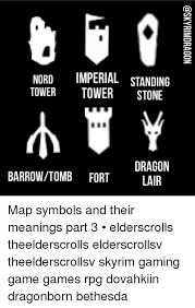 Image Result For Skyrim Ps3 Symbols On Map Skyrim Skyrim Memes Dragonborn Skyrim