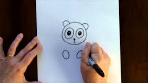 Easy drawing tutorials for beginners. Free Art Lesson For Kids How To Draw A Cartoon Panda Bear Baby Easy Drawing Tutorial Youtube
