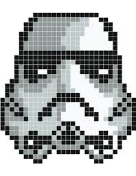 Casque Stickers Muraux Crochet De Star Wars Perle A Repasser Modeles Pixel Art Star Wars