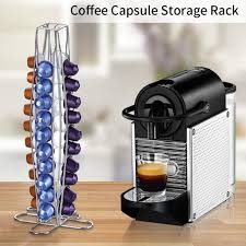 This machine uses both plastic and aluminum nespresso compatible capsules. Coffee Pods Holder Rotating Rack Coffee Capsule Stand Capsules Storage Shelf Organization Holder Buy At A Low Prices On Joom E Commerce Platform