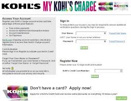 Having a kohl's charge makes shopping there easier. Www Mykohlscharge Com My Kohls Charge Store Card Informerbox