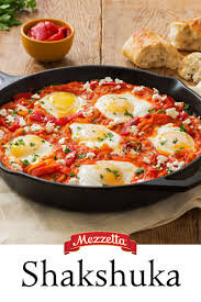 The Hardest Thing About Making This Dish Is Pronouncing The Name Shakshuka Is Eggs Baked In Tomato Sauce And With A Little Crusty Recipes Cooking Recipes Food