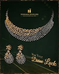Wear Your Divine Luck Buy It At Nikkamal Jewellers Ludhiana Jalandhar Showrooms Bridal Diamond Jewellery Diamond Jewelry Necklace Diamond Jewelry Designs