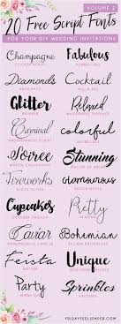 20 Free Script Fonts For Your Diy Wedding Invitations In 2020 Free Script Fonts Free Calligraphy Fonts Wedding Invitation Fonts