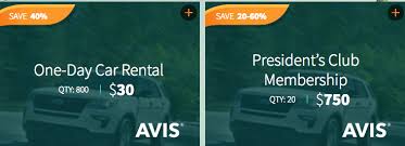 Daily Getaways 4 13 Save 40 With Avis Rental Car Points