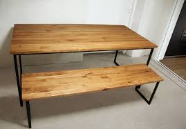 Metal dining table and chairs ukee. Industrial Dining Set Black Steel Frame Dining Table Basic Etsy