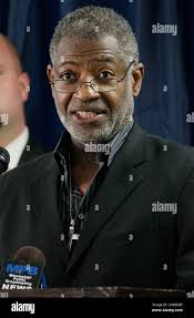 Roy Curry, the brother of Everett Curry, one of two men killed by death row  inmate Edwin Hart Turner, reads a statement