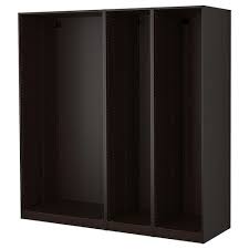 Ikea wardrobe models with the best prices and discounts on decosouq! Pax 3 Wardrobe Frames Black Brown Ikea