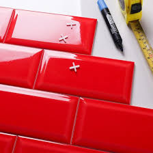 Diy | how to install peel & stick vinyl tile backsplash. China Red 10x20cm 4x8inch Kitchen Backsplash Ceramic Subway Tiles China Ceramic Tile Wall 10x20 100x200 Red Subway Tile
