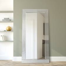 Get 5% in rewards with club o! Rectangle Leaner Large Floor Mirror 1 Beveled Center 80 X40 Wall Mirror Contemporary Floor Mirrors By Empire Art Direct Mom 69100l 8040 Houzz