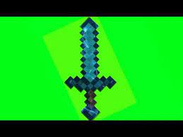 Pressing attack while holding a sword inflicts damage on both mobs and other players. Enchanted Diamond Sword Green Screen Youtube