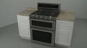 kitchenaid double oven gas range