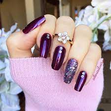 Non toxic, glitter, snails, nails, child friendly, kids nail polish. Find Out Where To Get The Nail Polish Purple Glitter Nails Purple Nail Art Purple Nail Designs
