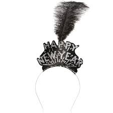 Cara Happy New Year Headband New Year Headband Glitter Headbands Hair Band Accessories