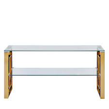 Whether you're looking for trendy high gloss or. Plaza Gold And Clear Glass Entertainment Unit Media Unit Tv Stand Picture Perfect Home