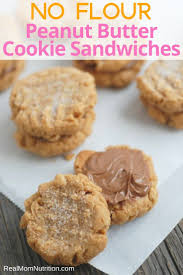 No Flour Peanut Butter Cookie Sandwiches Gluten Free Recipe Peanut Butter Cookies Sandwich Cookies Easy Cookie Recipes
