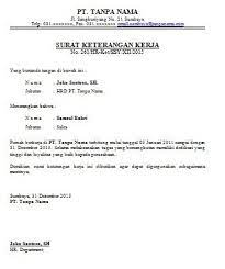 Perbedaan surat keterangan kerja dengan surat pengalaman dari penjelasan dan contoh di atas, bisa diketahui bahwa surat keterangan kerja merupakan surat yang dikeluarkan oleh lembaga atau instasi tertentu. Contoh Surat Keterangan Kerja Karyawan Surat Kerja Tanda