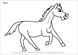 Mark off the width and height of the picture. Learn How To Draw A Cartoon Horse Cartoon Animals Step By Step Drawing Tutorials